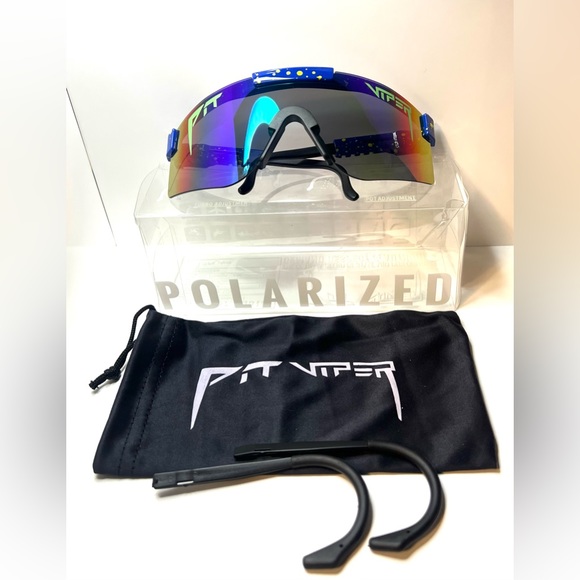 Polarized Sports Sunglasses, UV400 Protection Cycling Glasses - Picture 5 of 7